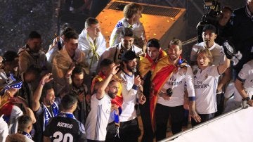 El Madrid celebra la Liga en Cibeles