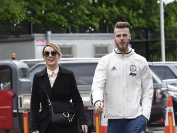Edurne y David de Gea, felices por las calles de Manchester Edurne y David de Gea, felices por las calles de Manchester