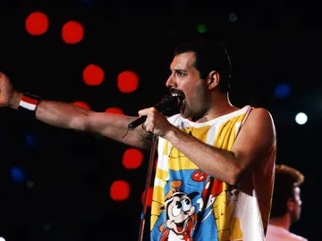 Freddie Mercury en concierto Freddie Mercury en concierto