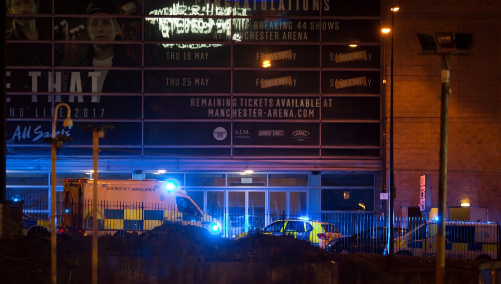 Exteriores del Manchester Arena tras la explosión