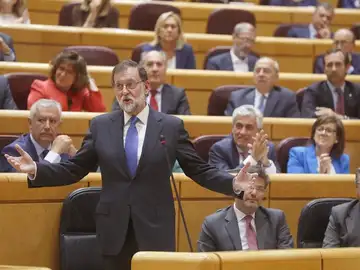 Mariano Rajoy en el Senado Mariano Rajoy en el Senado