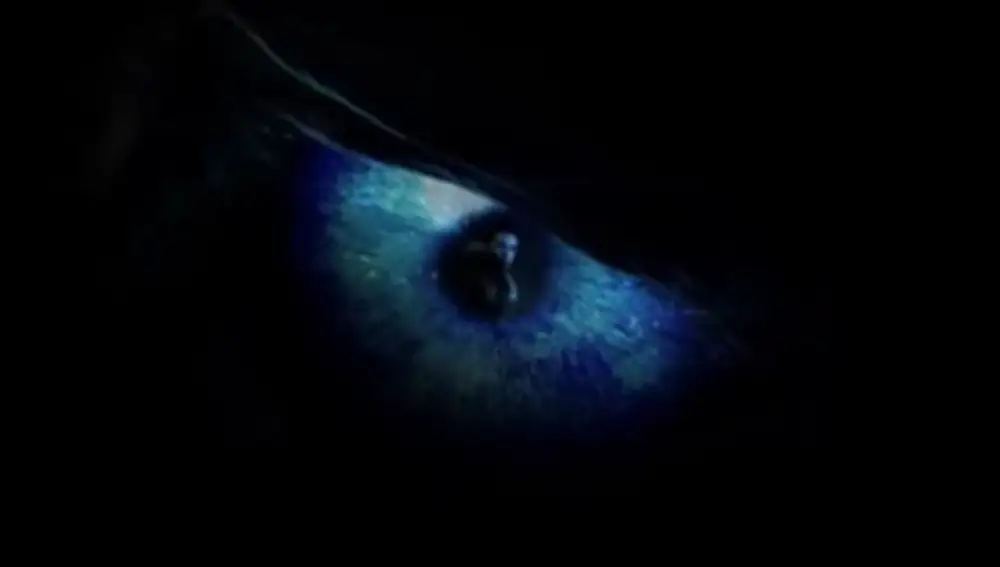 Reflejo de Jon Snow en el ojo de el Rey de la Noche