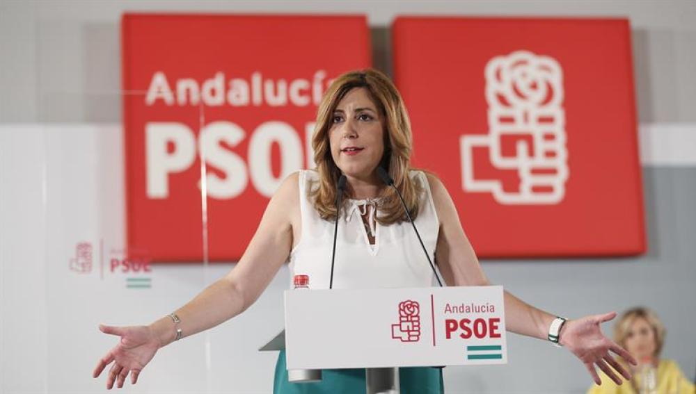 La presidenta de la Junta de Andalucía, Susana Díaz