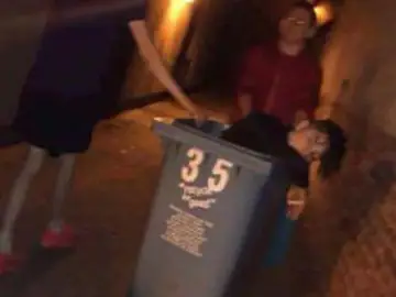 Joven con coma etílico Joven con coma etílico