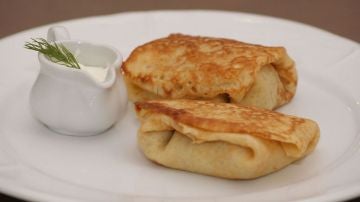 Smetana con blinis