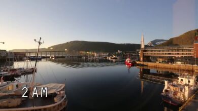 El sol de medianoche llega a los lugares más cercanos al Polo Norte y no se ocultará en varios meses
