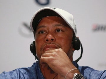 Tiger Woods, en rueda de prensa
