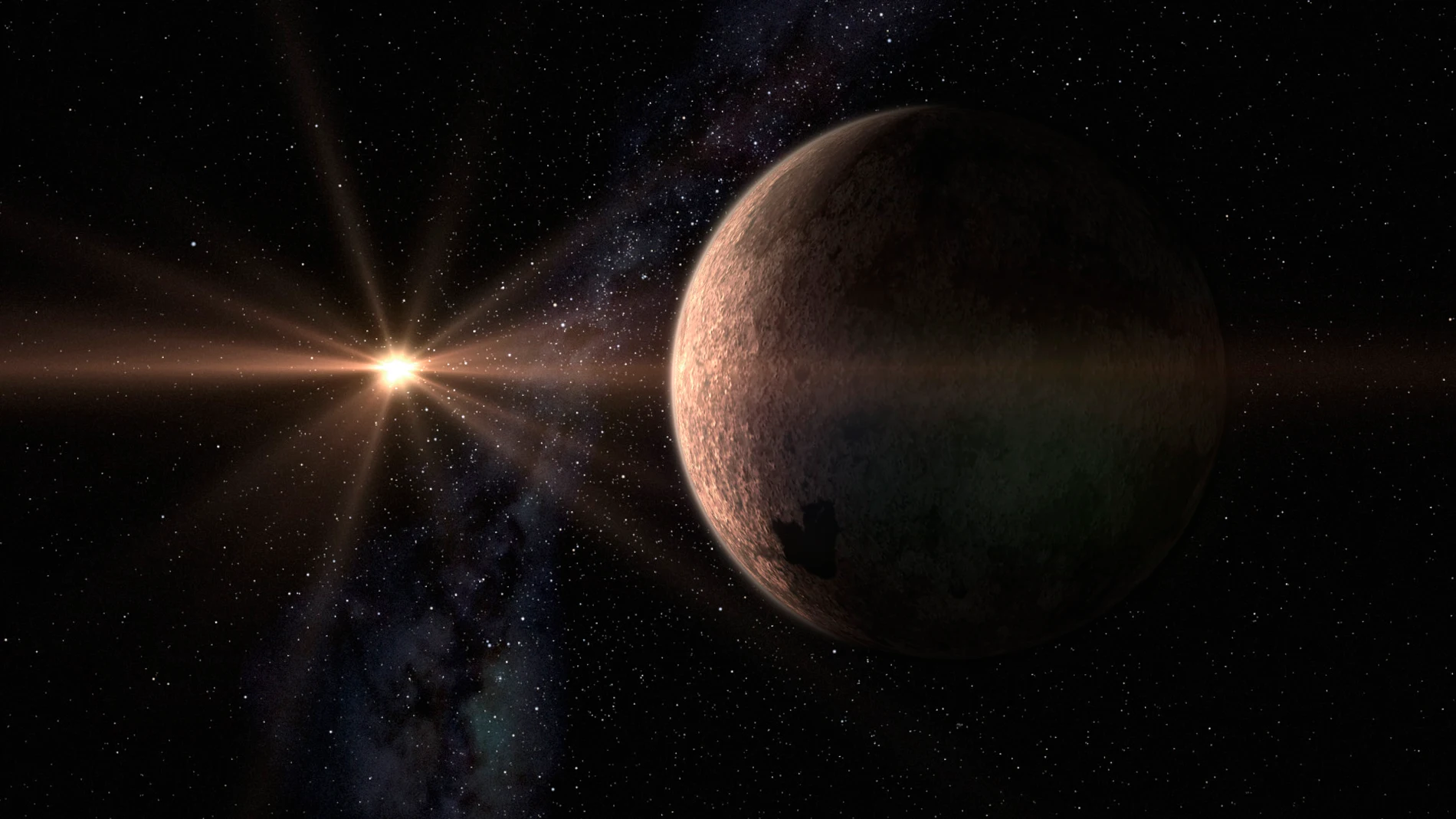 La súper-Tierra GJ 625 b y su estrella, GJ625 (Gliese 625) La súper-Tierra GJ 625 b y su estrella, GJ625 (Gliese 625)