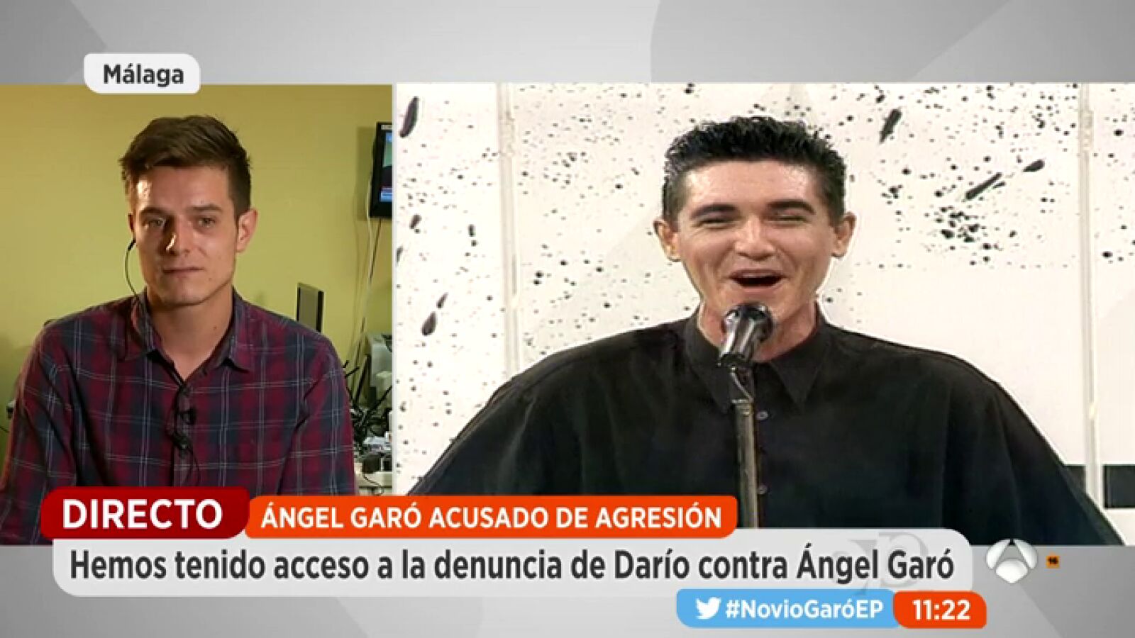 Darío, el exnovio de Ángel Garó: 