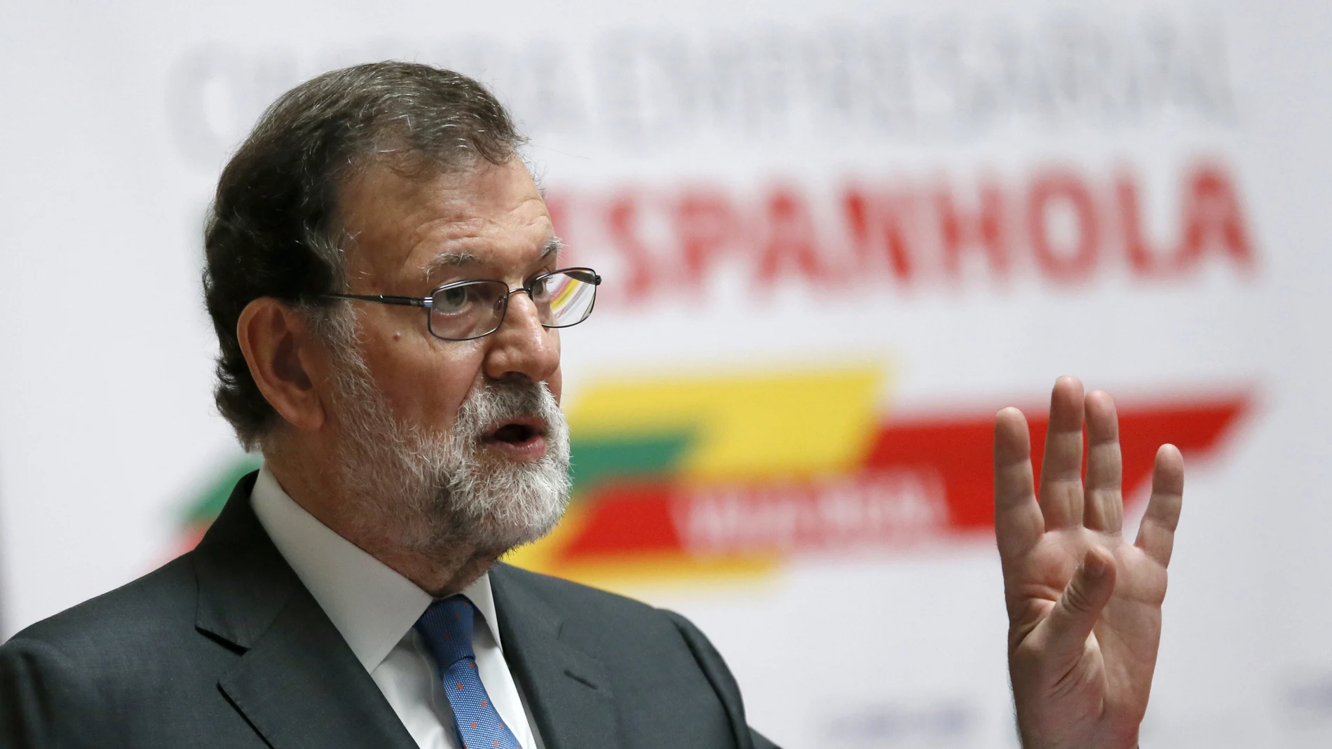 Mariano Rajoy, durante su intervención durante la reunión del foro empresarial en la segunda jornada de la XXIX Cumbre Luso-Española Mariano Rajoy, durante su intervención durante la reunión del foro empresarial en la segunda jornada de la XXIX Cumbre Luso-Española