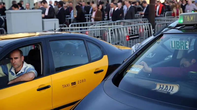 Un taxi en Barcelona