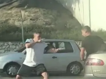 Pelea entre dos conductores en Mijas Pelea entre dos conductores en Mijas