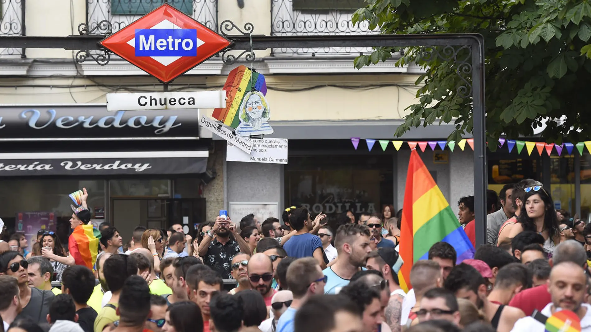 Estación de Metro en Chueca Estación de Metro en Chueca