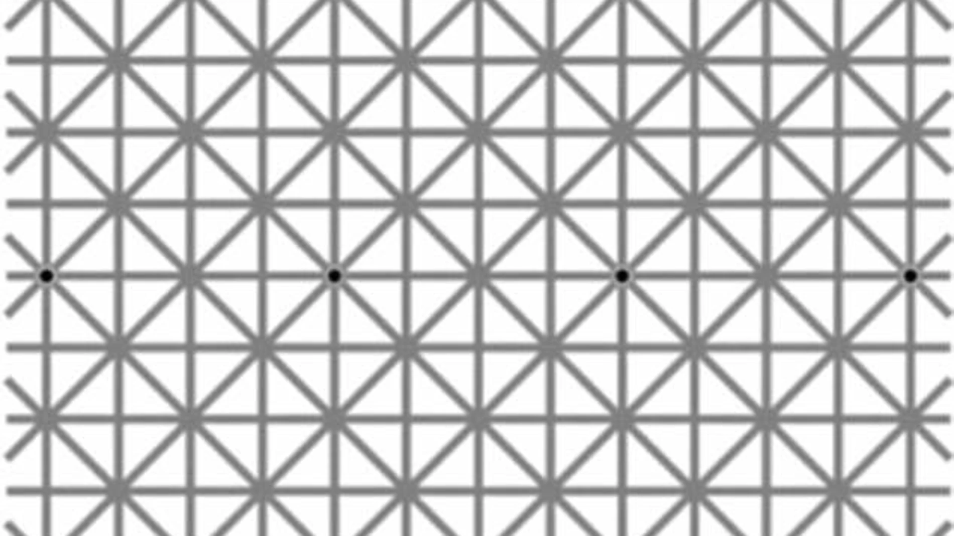 Juego visual en el que no se pueden ver los 12 puntos negros a la vez Juego visual en el que no se pueden ver los 12 puntos negros a la vez