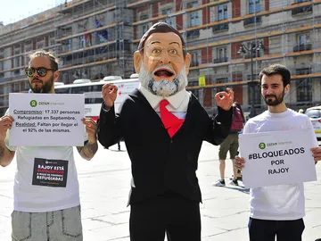 Imagen del cabezudo de Mariano Rajoy Imagen del cabezudo de Mariano Rajoy