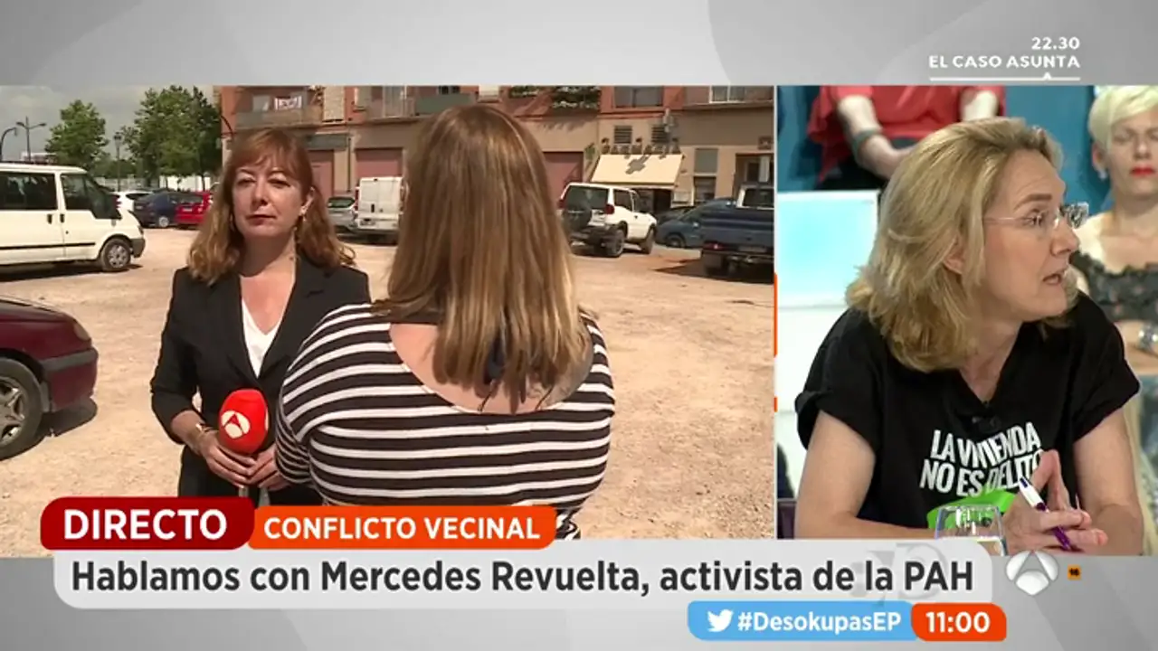 La empresa 'Desokupa' ayuda a una valenciana a recuperar su casa okupada en directo