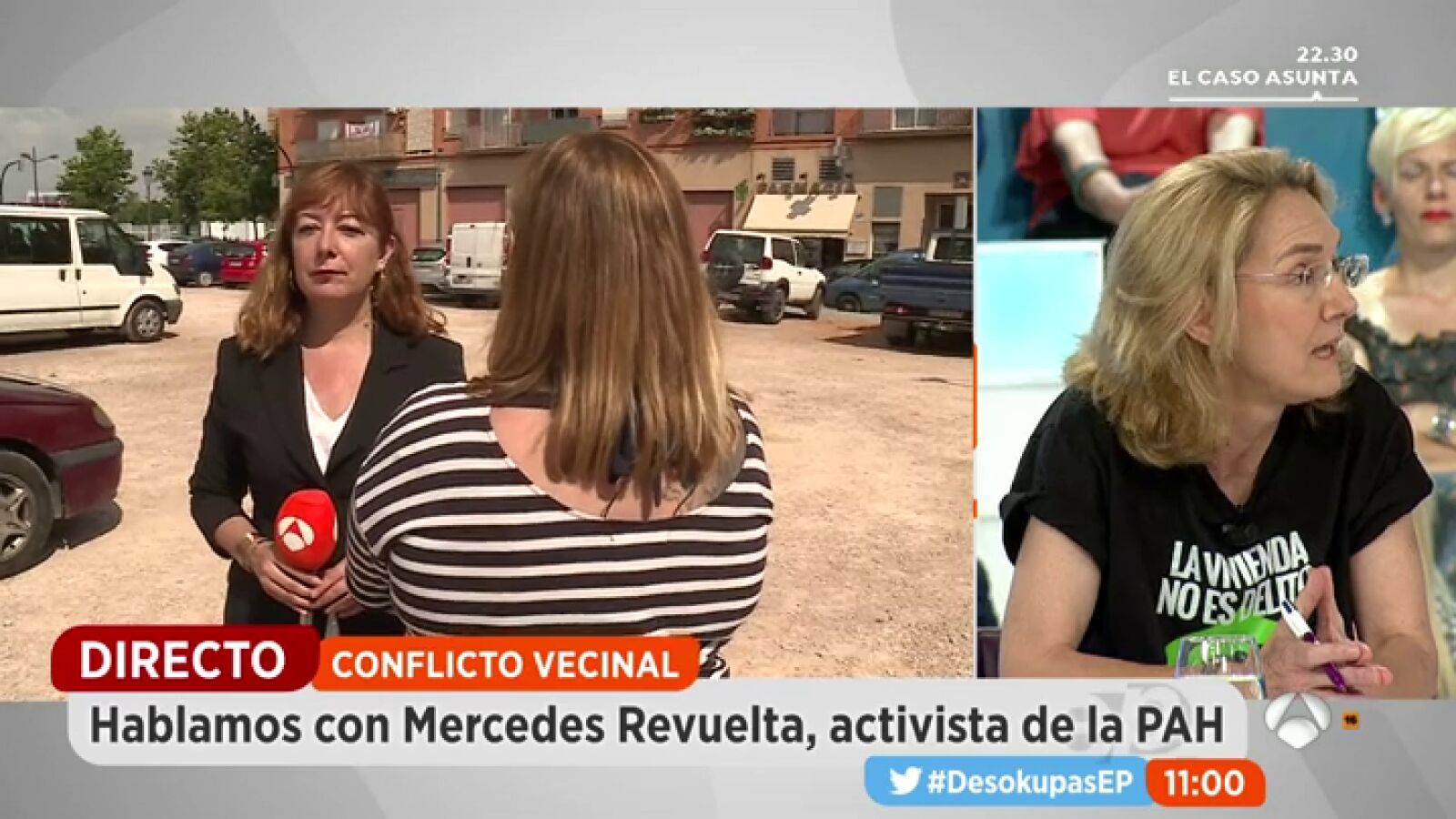 La empresa 'Desokupa' ayuda a una valenciana a recuperar su casa okupada en directo