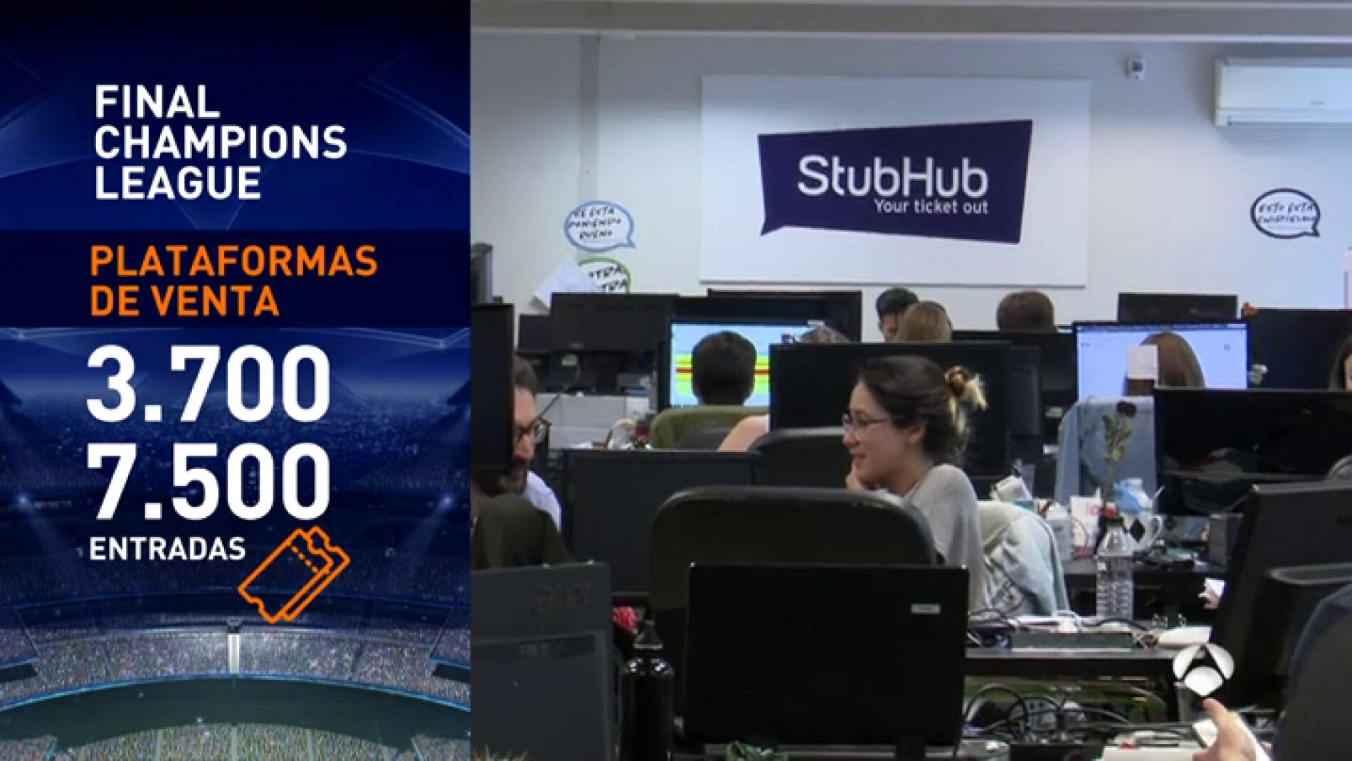 Frame 46.080797 de: Locura por conseguir una entrada para la final de Champions: &iexcl;las m&aacute;s caras alcanzan los 30.000 euros!