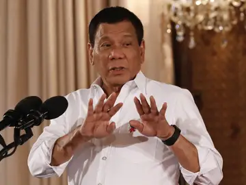 El expresidente de Filipinas Rodrigo Duterte El expresidente de Filipinas Rodrigo Duterte