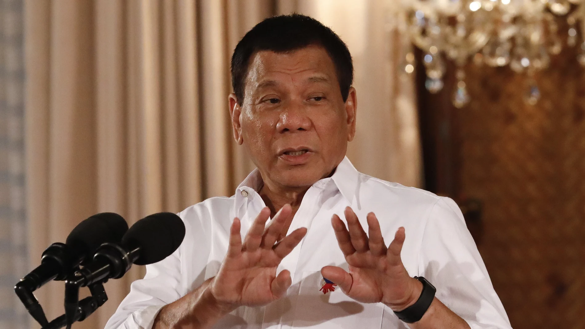 El expresidente de Filipinas Rodrigo Duterte El expresidente de Filipinas Rodrigo Duterte