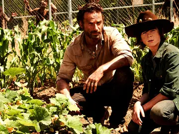Rick y Carl en 'The Walking Dead' Rick y Carl en 'The Walking Dead'