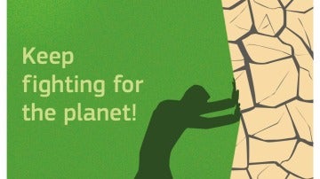 ¡Sigue luchando por el planeta!: grafismo de la Comisión Europea tras el anuncio de Trump