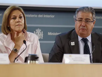 María Dolores de Cospedal y Juan Ignacio Zoido María Dolores de Cospedal y Juan Ignacio Zoido