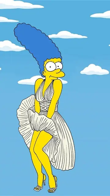 Marge Simpson como Marilyn Monroe Marge Simpson como Marilyn Monroe