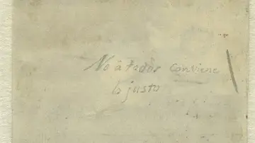 Manuscrito de Goya Manuscrito de Goya