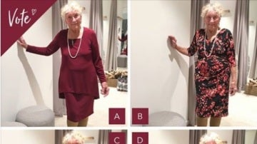 Los cuatro modelos de la anciana para su boda