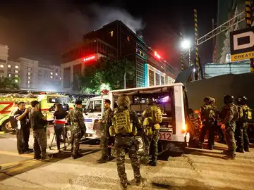Miembros de la policía en Manila Miembros de la policía en Manila