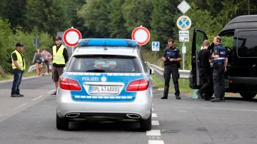 Un coche de la Policía alemana en el festival 'Rock am Ring'