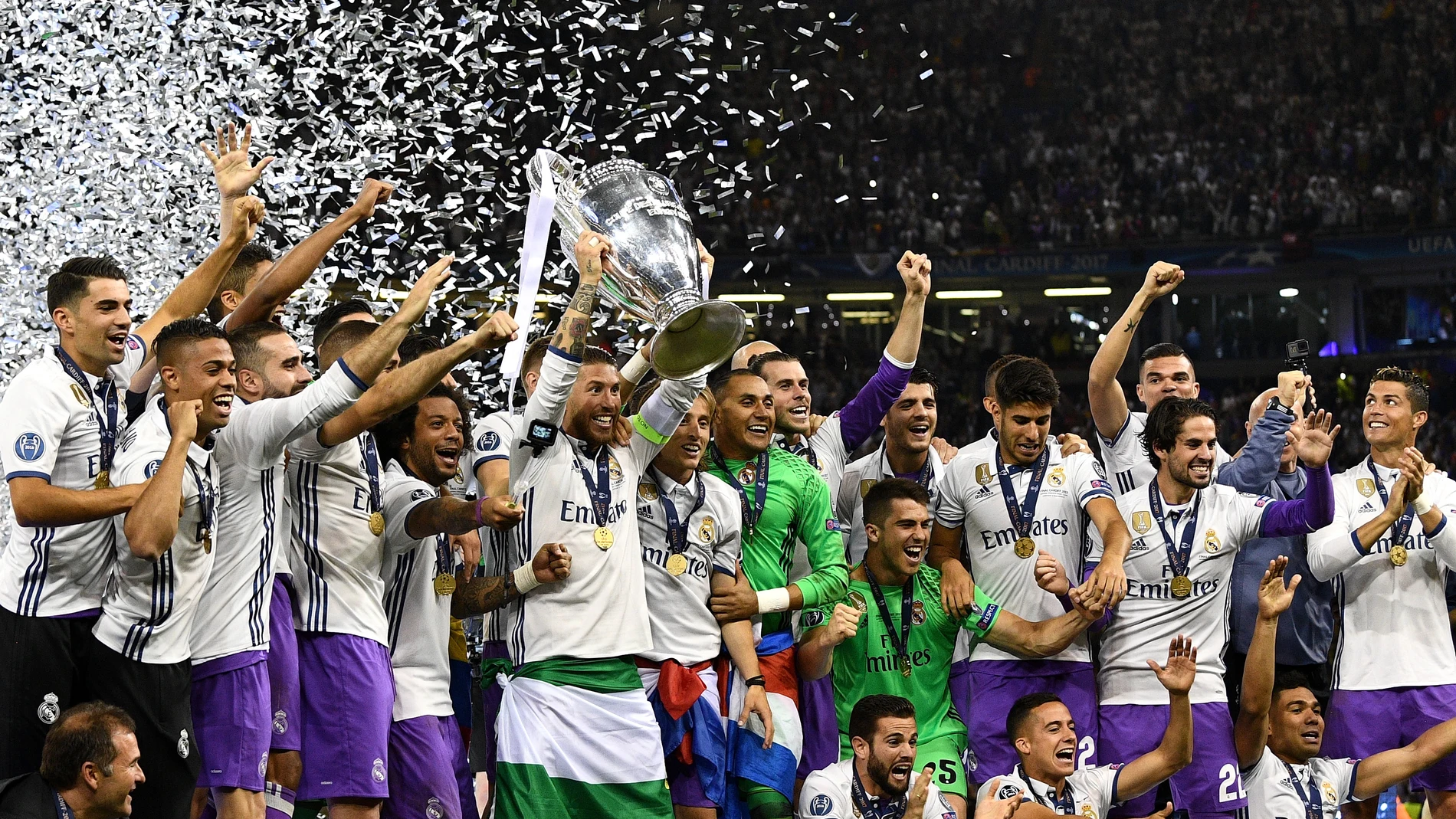El Real Madrid celebra la Duodécima Champions League en el Millennium Stadium