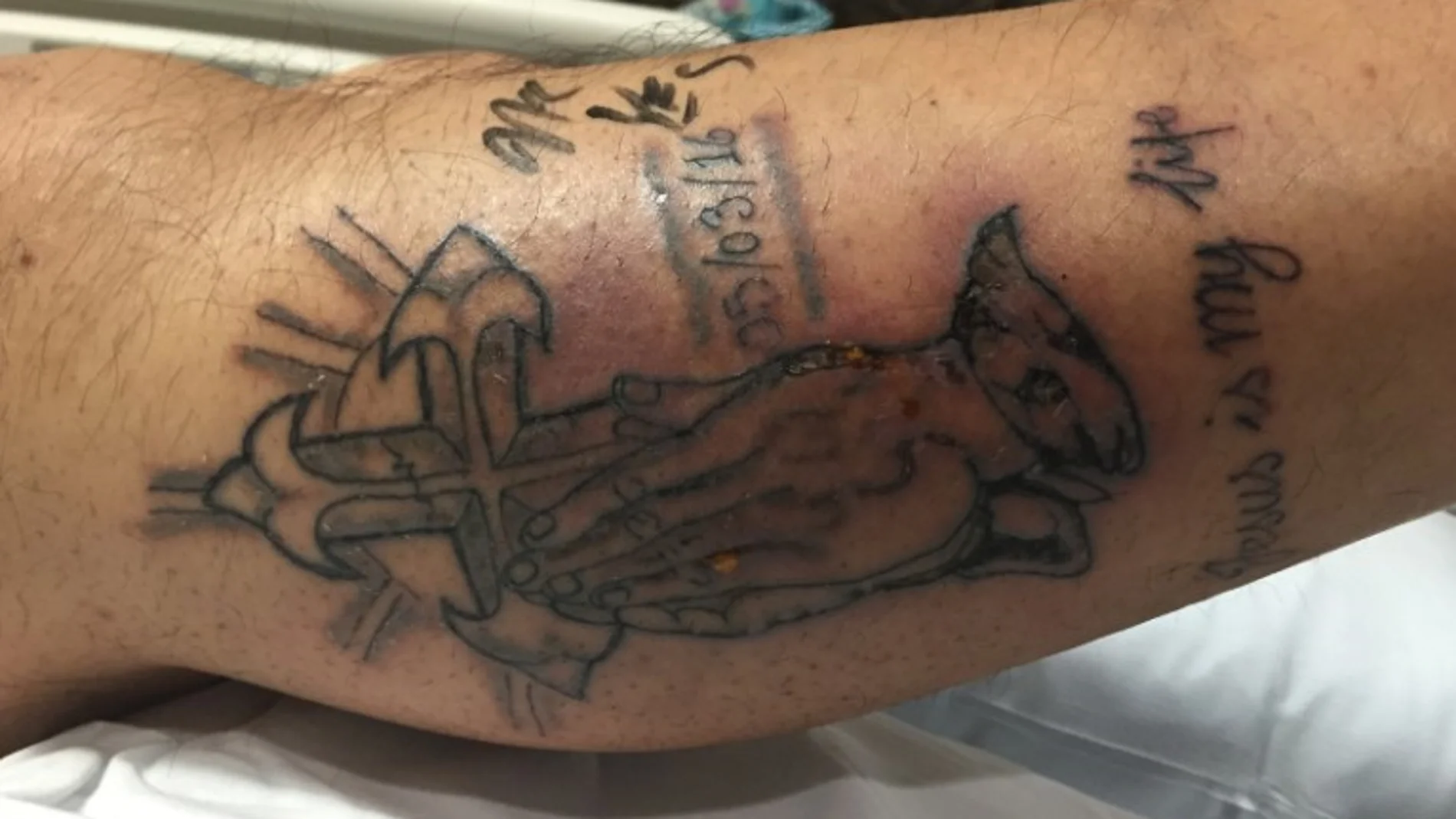 El tatuaje del hombre que murió tras sumergirse en el Golfo de México El tatuaje del hombre que murió tras sumergirse en el Golfo de México