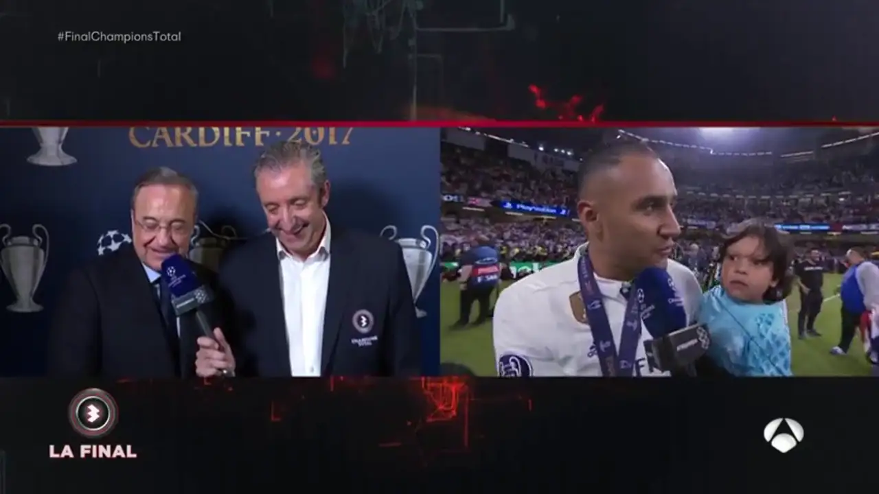 Florentino, tras su encuentro con Keylor Navas: "De Gea es un gran portero"