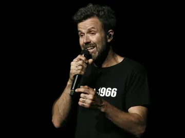 Pau Donés, vocalista de Jarabe de Palo, durante una actuación en Pamplona Pau Donés, vocalista de Jarabe de Palo, durante una actuación en Pamplona