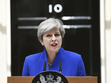 Theresa May, tras ganar las elecciones en Reino Unido Theresa May, tras ganar las elecciones en Reino Unido