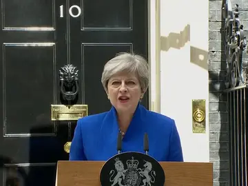 Frame 88.171083 de: Theresa May: "Estoy en condiciones de formar gobierno" Frame 88.171083 de: Theresa May: "Estoy en condiciones de formar gobierno"