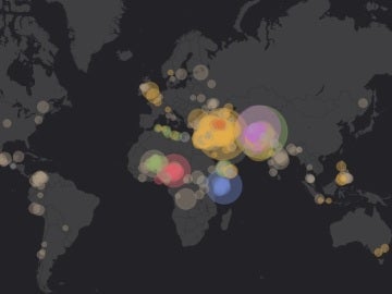 Mapa en tiempo real sobre los ataques terroristas perpetrados por todo el mundo 