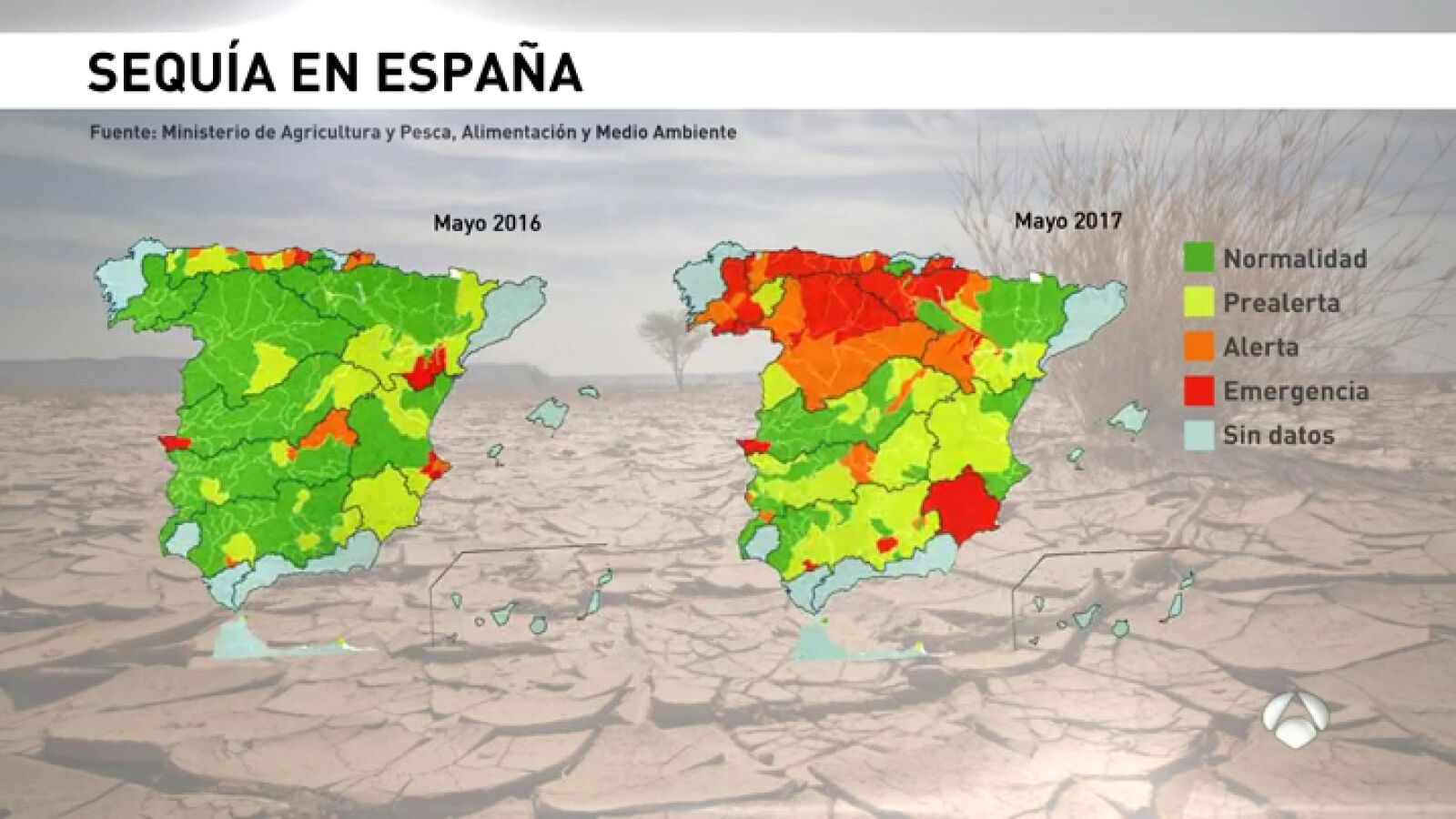 Alerta en distintos puntos de España por la inminente sequía a doce días de la llegada del verano