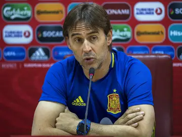 Julen Lopetegui, en rueda de prensa Julen Lopetegui, en rueda de prensa
