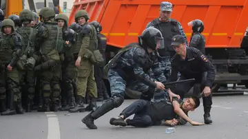 Detenciones en Rusia durante una manifestación contra la corrupción Detenciones en Rusia durante una manifestación contra la corrupción