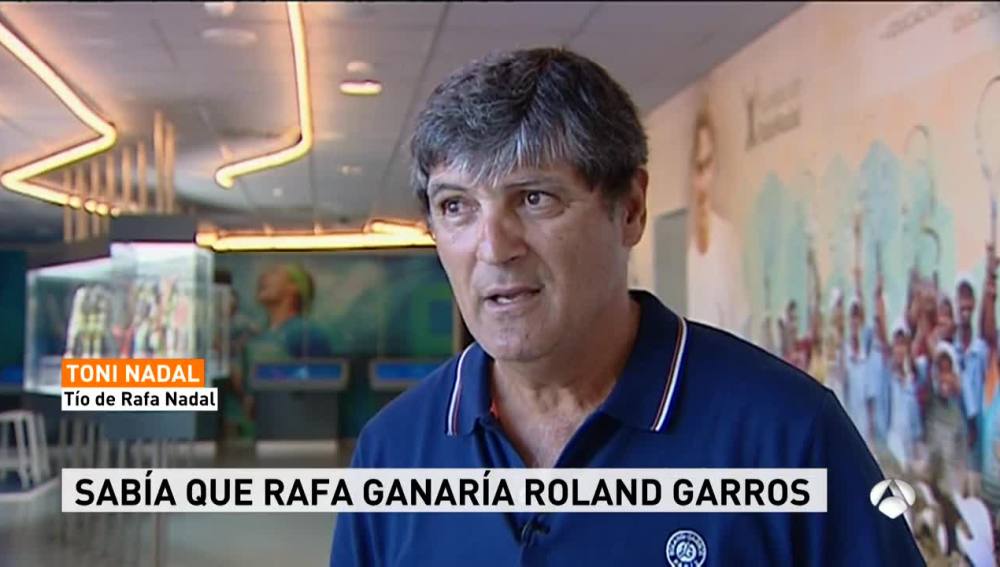 Toni Nadal, tío y entrenador de Rafa Nadal