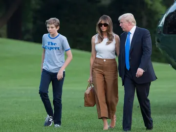 Donald Trump, Melania Trump y Barron Donald Trump, Melania Trump y Barron