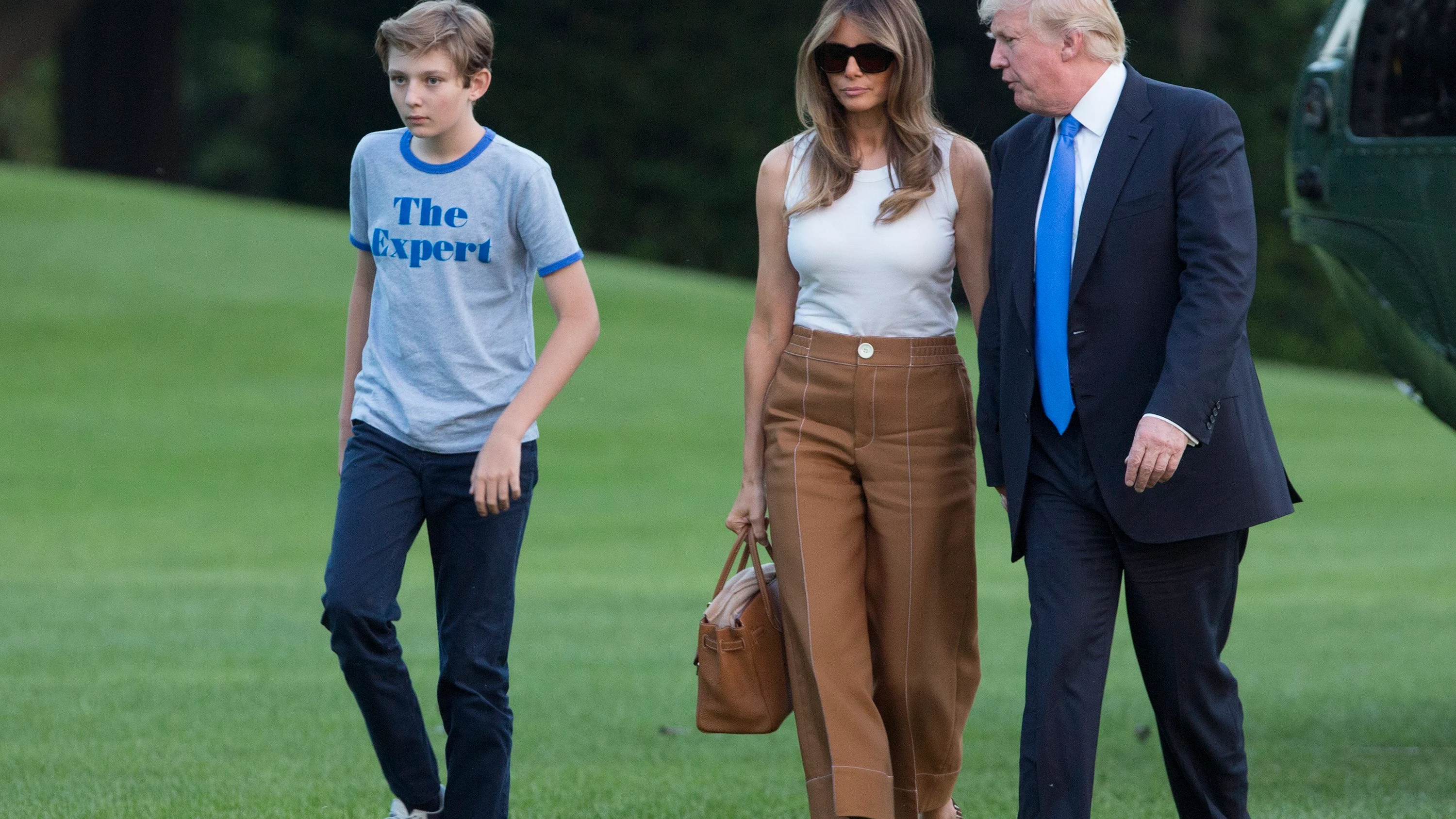 Donald Trump, Melania Trump y Barron Donald Trump, Melania Trump y Barron