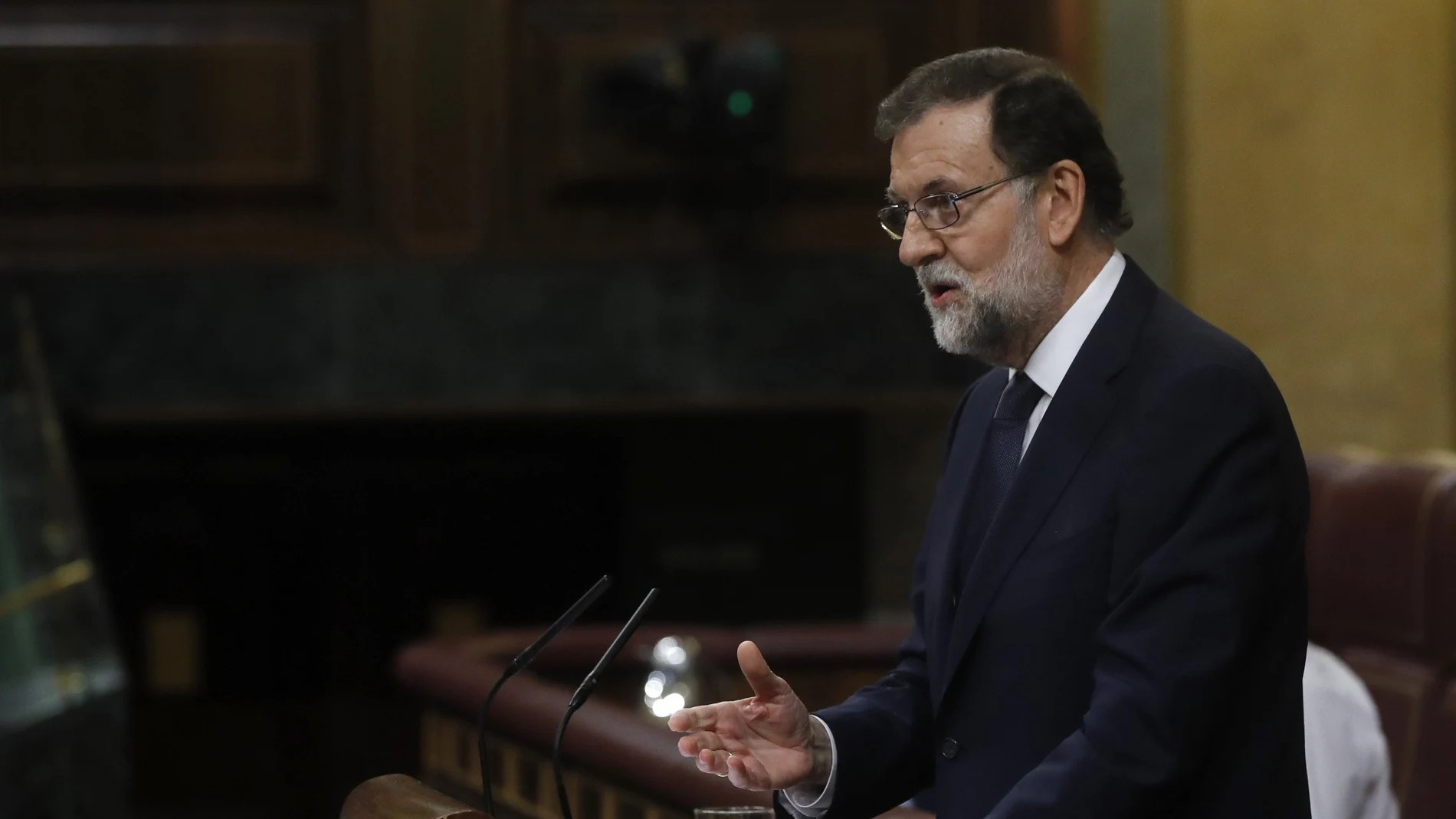El presidente del Gobierno, Mariano Rajoy, durante su intervención El presidente del Gobierno, Mariano Rajoy, durante su intervención