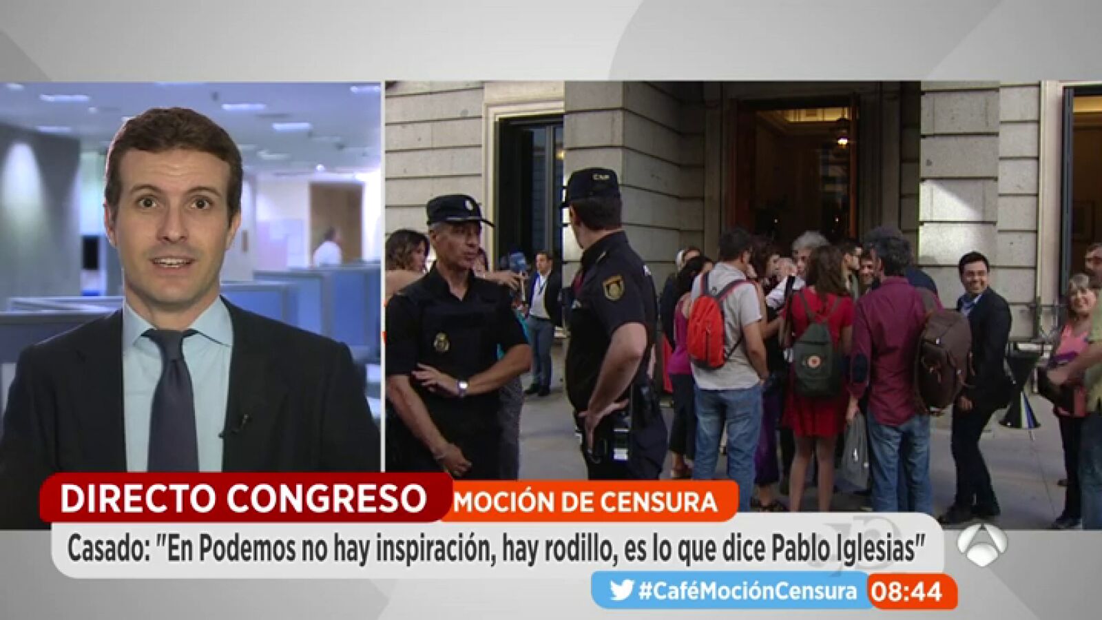 Pablo Casado, sobre la moción de censura contra Mariano Rajoy: 