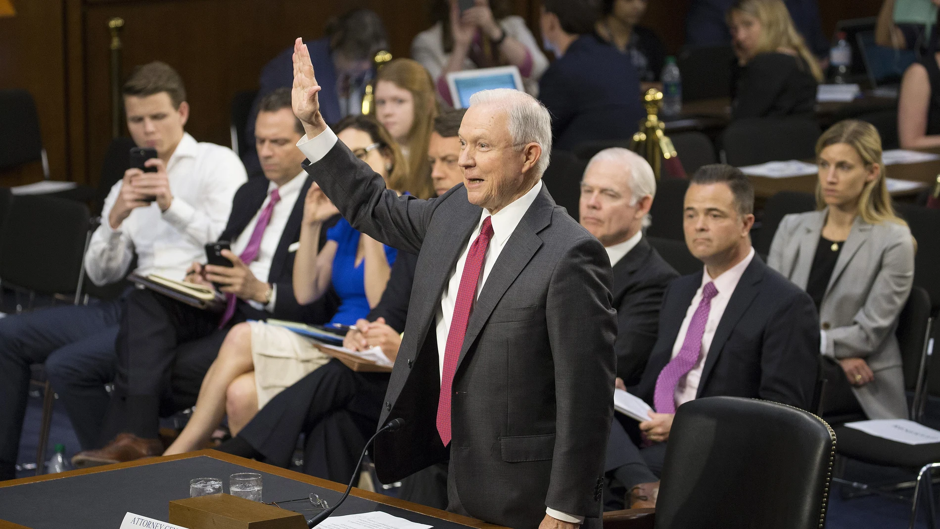 El fiscal general estadounidense, Jeff Sessions El fiscal general estadounidense, Jeff Sessions