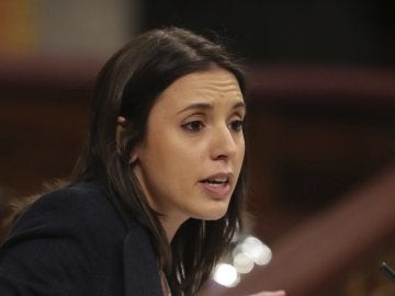 Irene Montero durante su intervención