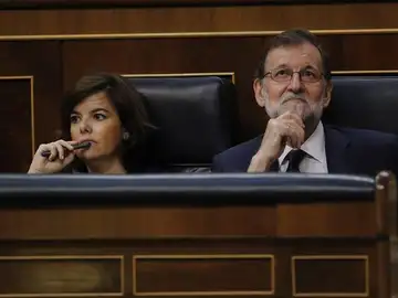 Soraya Sáenz de Santamaría y Mariano Rajoy Soraya Sáenz de Santamaría y Mariano Rajoy